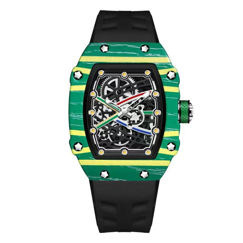 RM 67-02 SILICON NYLON STRAPS SLIM METAL CASE