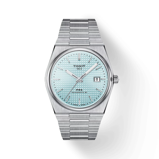 Tissot PRX Powermatic 80 Silver Stainless Steel Blue Dial Automatic Watch for Gents