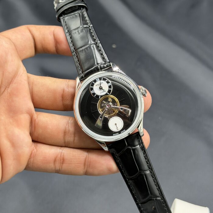 PP black guilloché dial