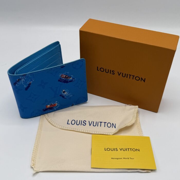 Blue LV Wallet