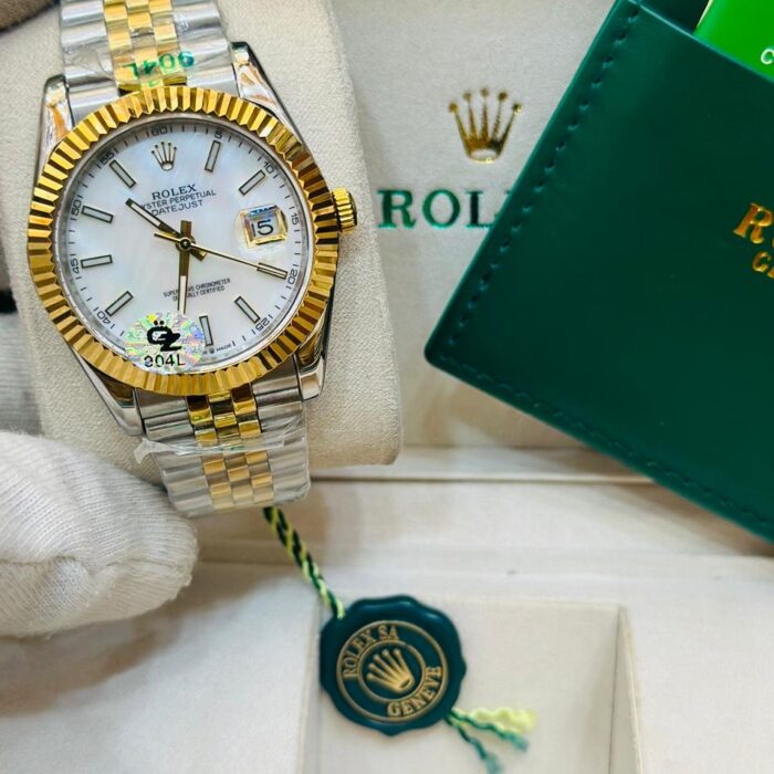 Golden White Rolex Oyster JustDay
