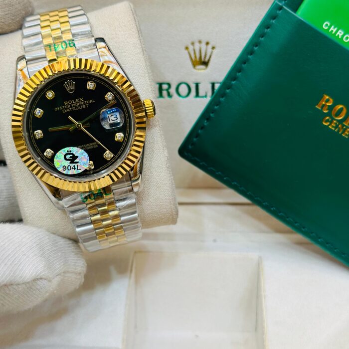 black Rolex Oyster DayJust